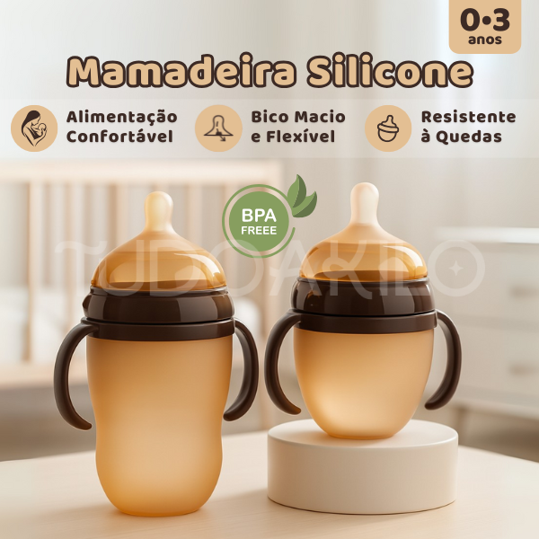 Mamadeira 100% de Silicone • Livre de BPA