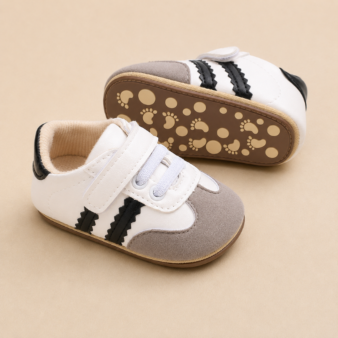 Sapatinho Bebê Sambinha Velcro Antiderrapante  tudoakilo