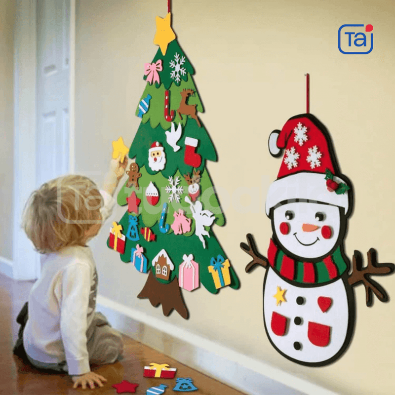 Boneco de Neve em Feltro Montessori • Tai - tudoakilo