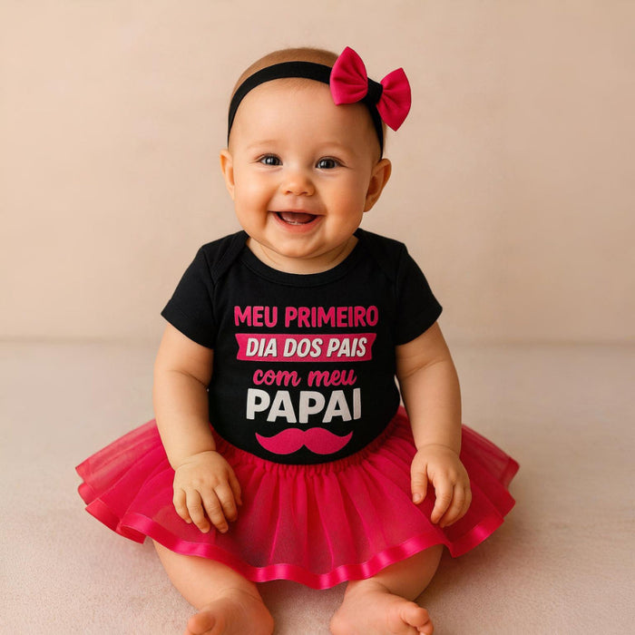 Body Bebê Temático Dia dos Pais • Kit 3 Peças  tudoakilo