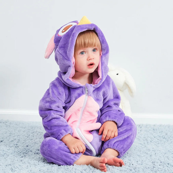 Macacão Pijama Inverno Infantil Bichinhos  tudoakilo