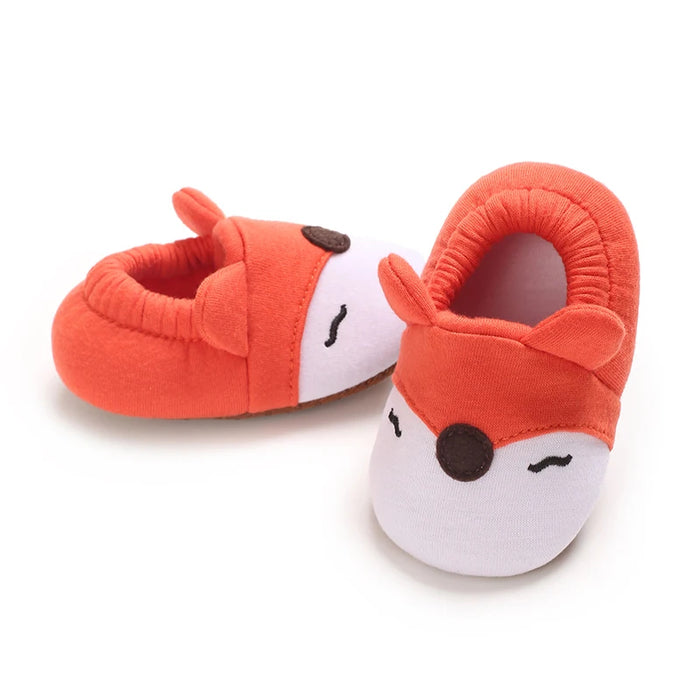 Sapatinho de Bebê Pantufa Antiderrapante Bichinhos, modelo Urso Cinza