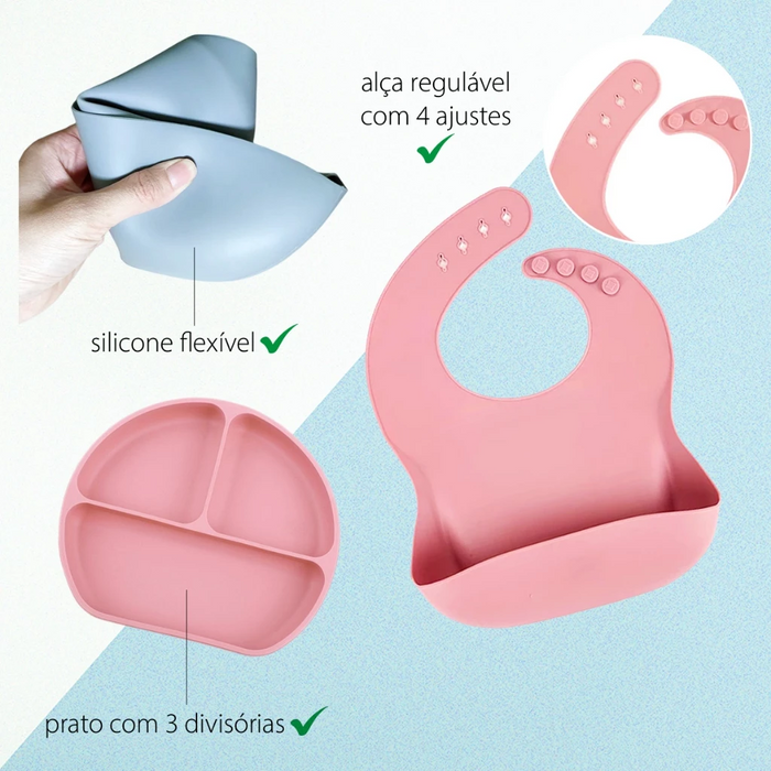 Kit Papinha Silicone 8 Peças  tudoakilo