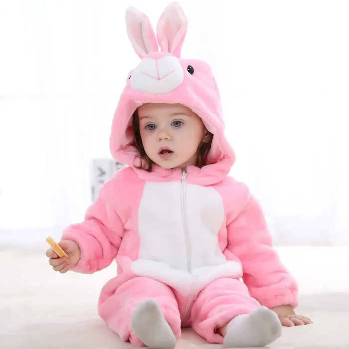 Macacão Pijama Inverno Infantil Bichinhos  tudoakilo