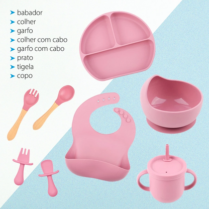 Kit Papinha Silicone 8 Peças  tudoakilo