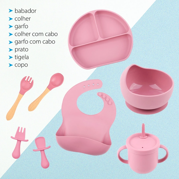 Kit Papinha Silicone 8 Peças  tudoakilo