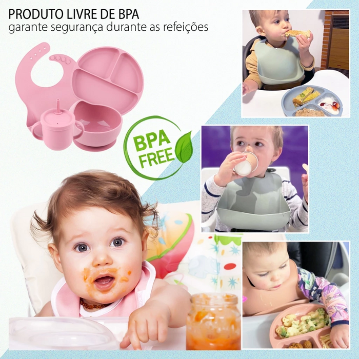 Kit Papinha Silicone 8 Peças  tudoakilo