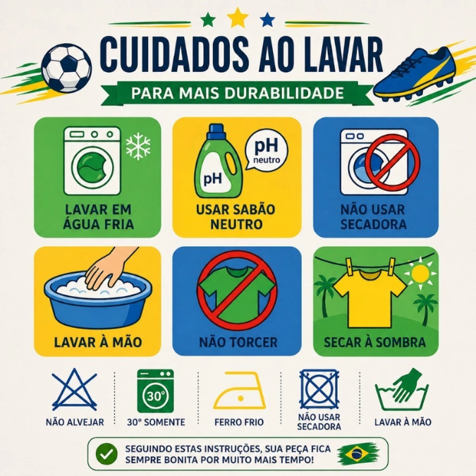 Body Bebê Brasil Feminino Copa 2026 • Kit 3 Peças  tudoakilo
