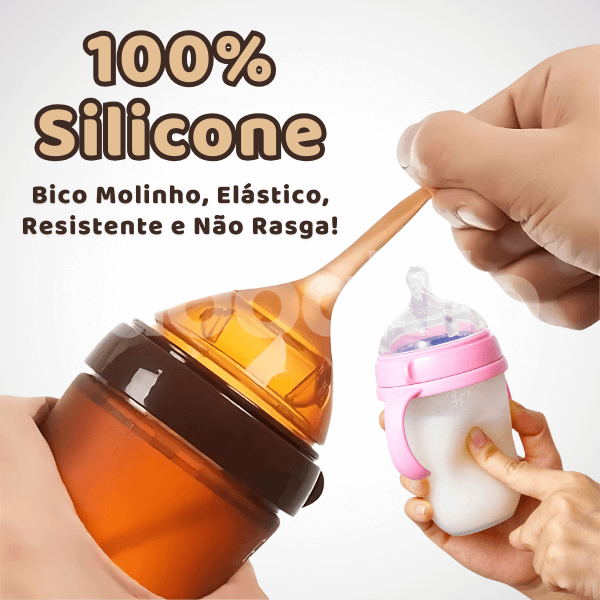 Mamadeira 100% de Silicone • Livre de BPA