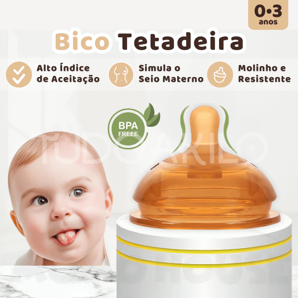 Compre 1 Leve 2 • Bico Mamadeira Tetadeira Silicone  tudoakilo